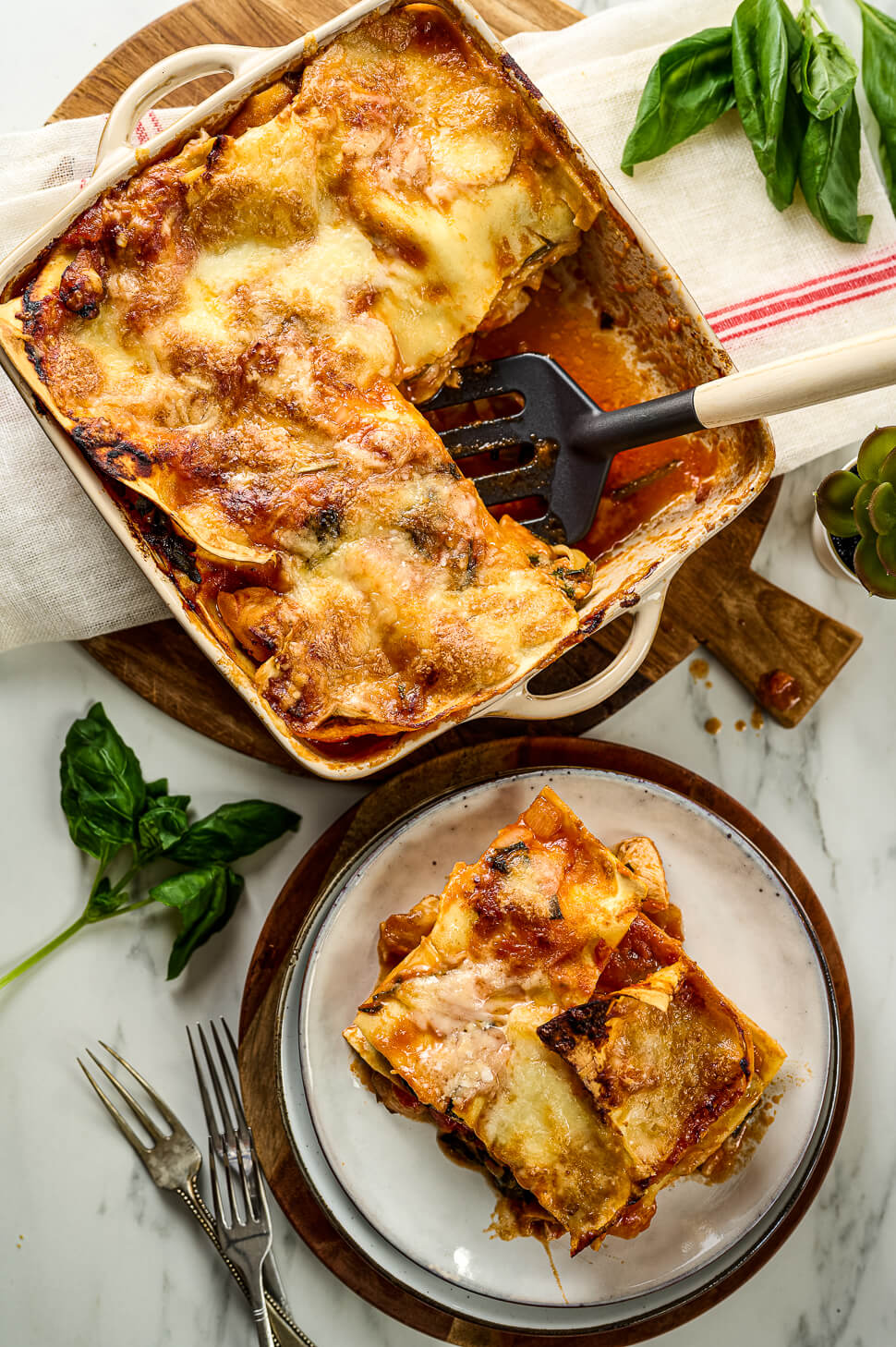 lasagne kip parmezaan