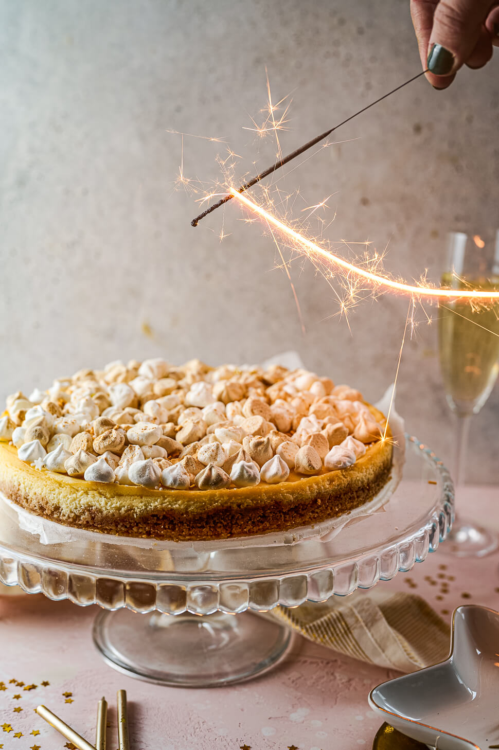 champagne cheesecake