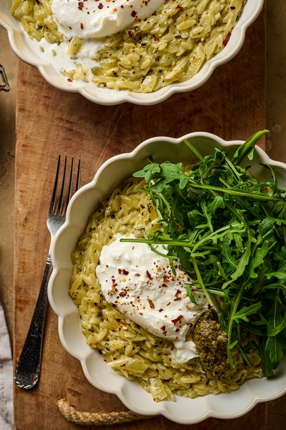 orzo met pesto