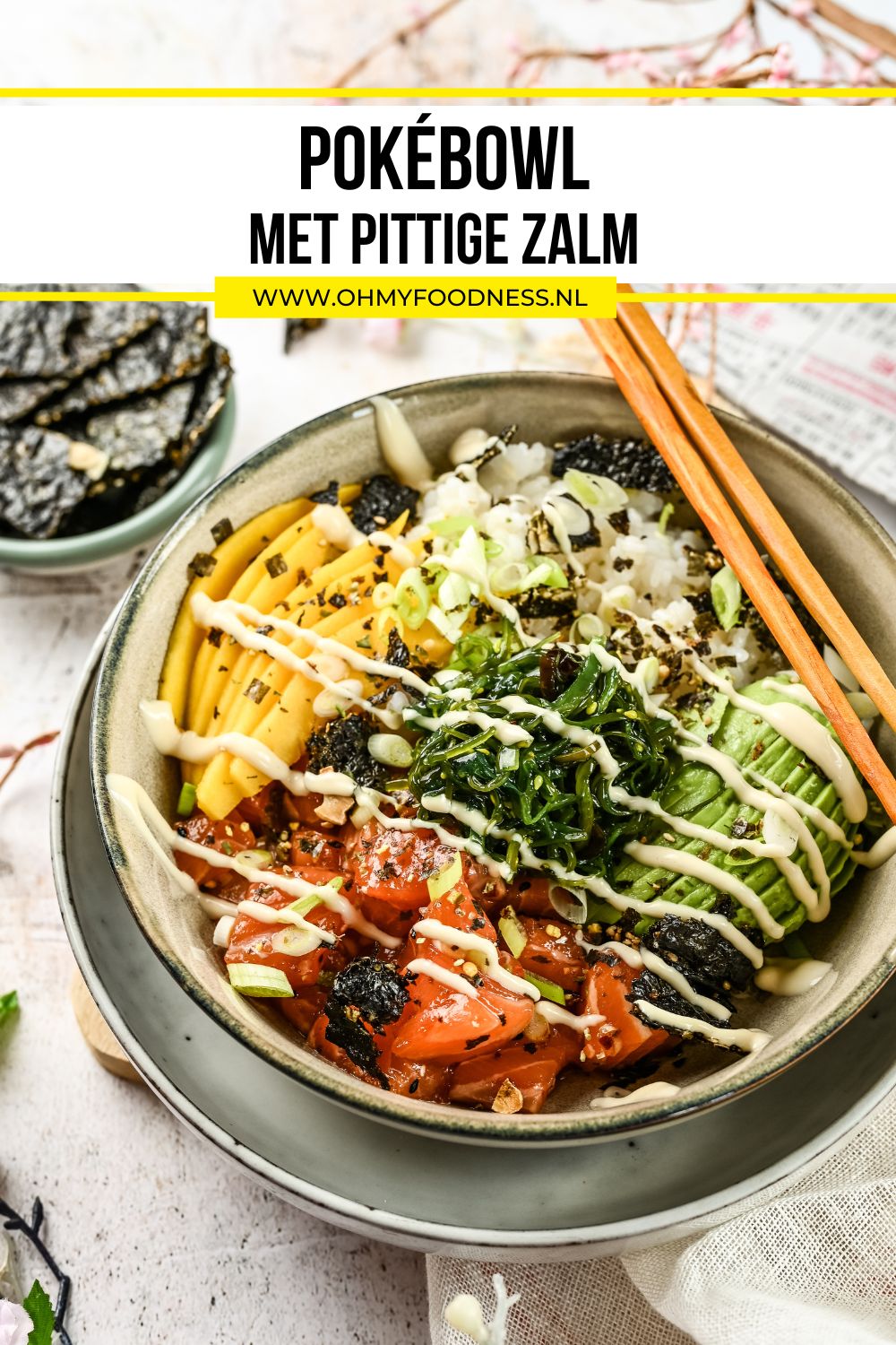 pokebowl met pittige zalm