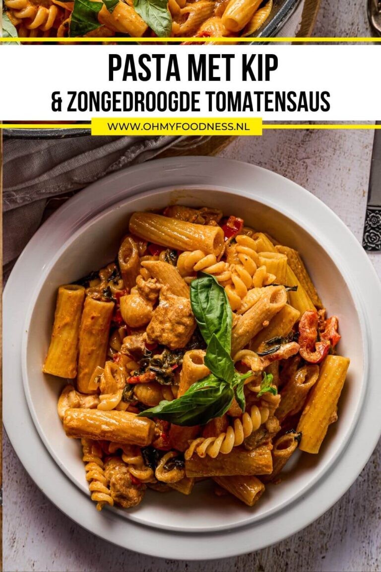 Italiaanse pasta met kip en zongedroogde tomaten - OMF