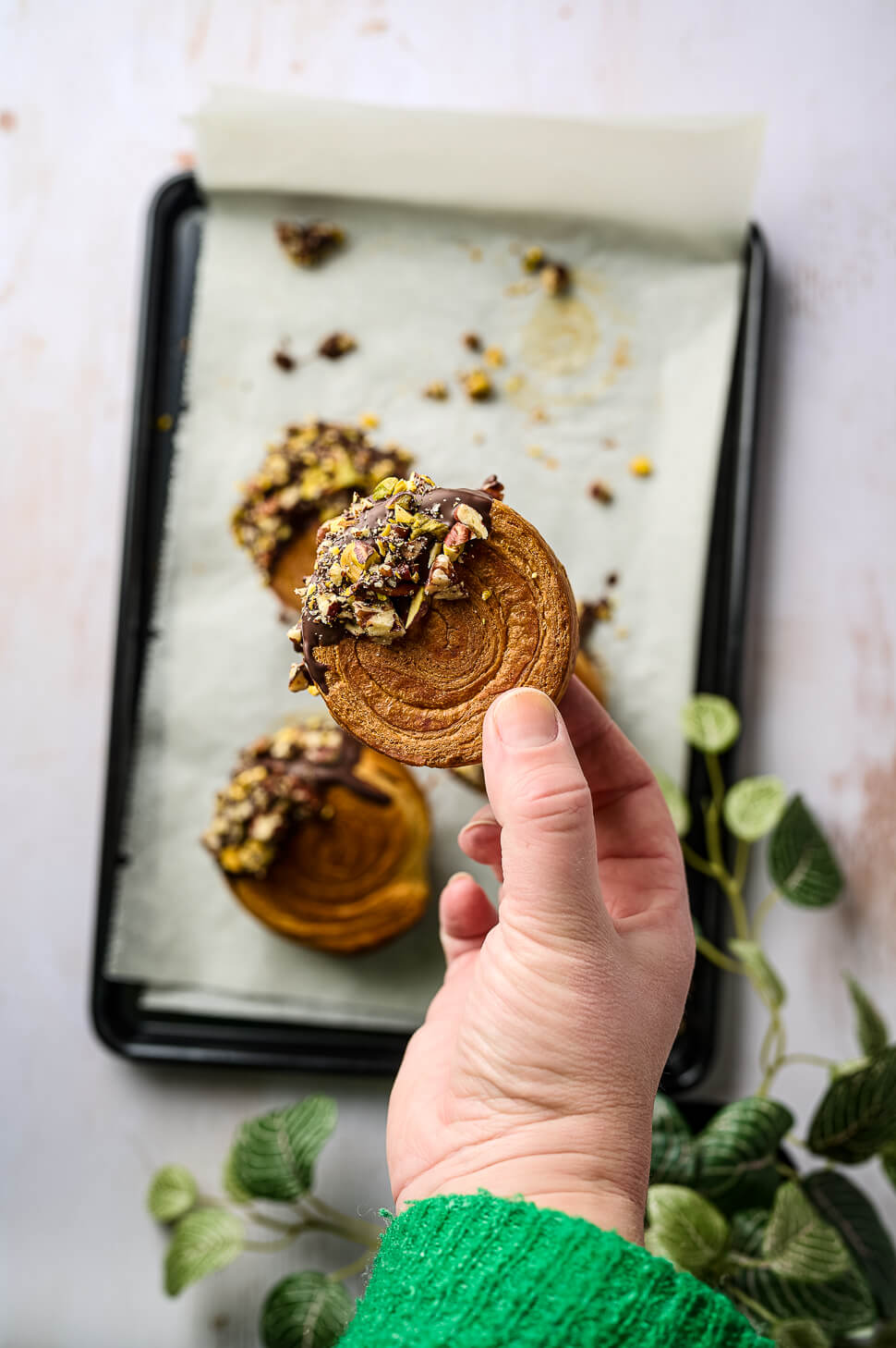 croissantrolls chocolade noten