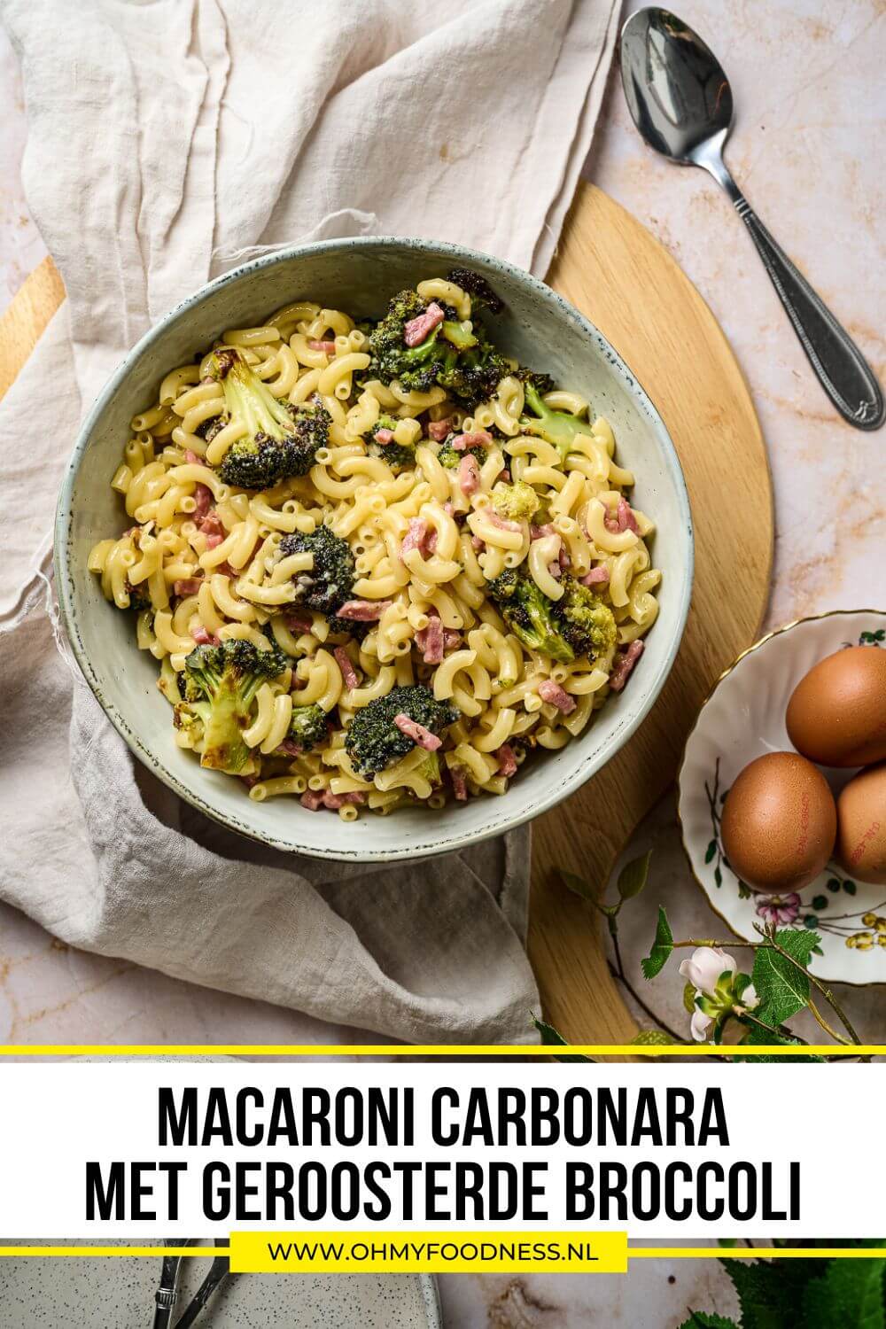 Macaroni carbonara recept