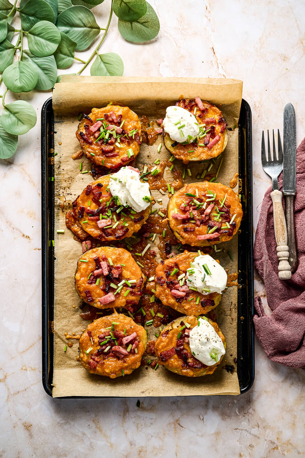 gevulde aardappels uit de Airfryer