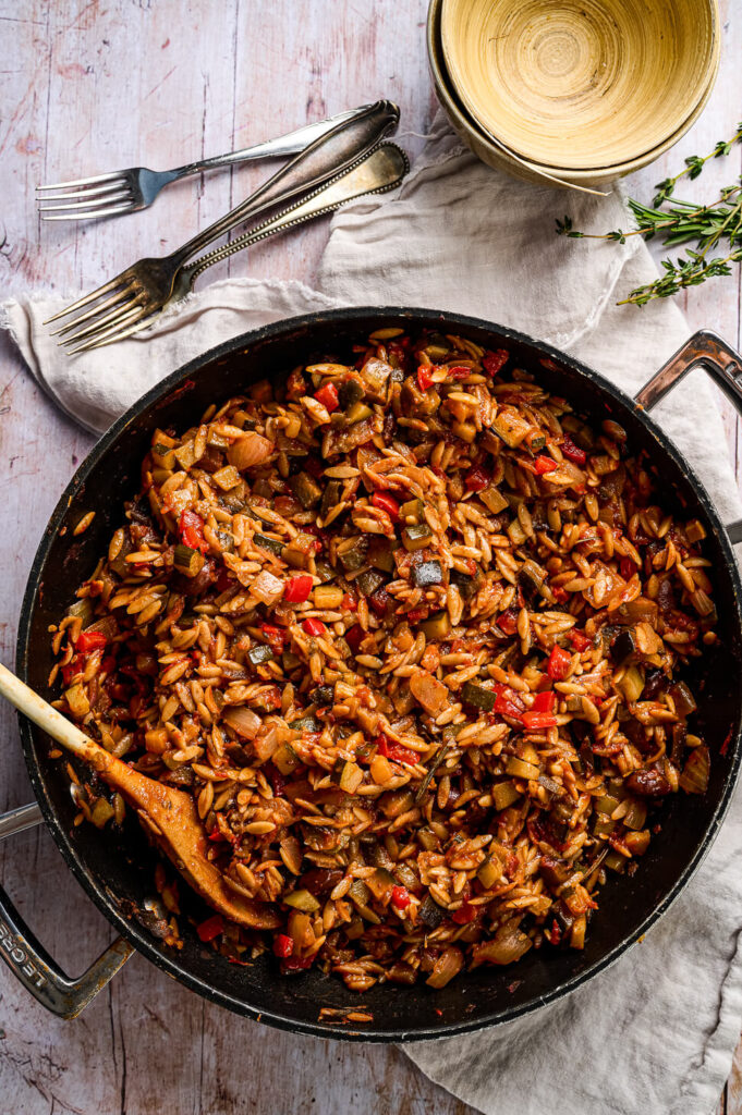 Orzo ratatouille