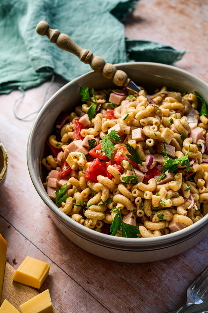 macaronisalade met kaas