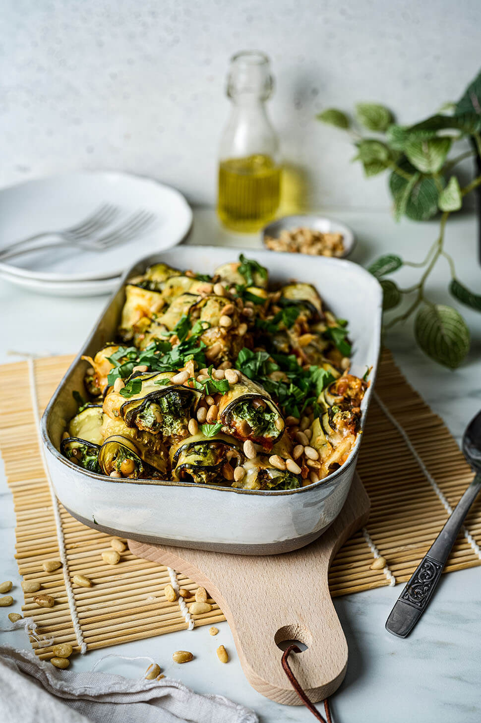 gevulde courgette rolletjes