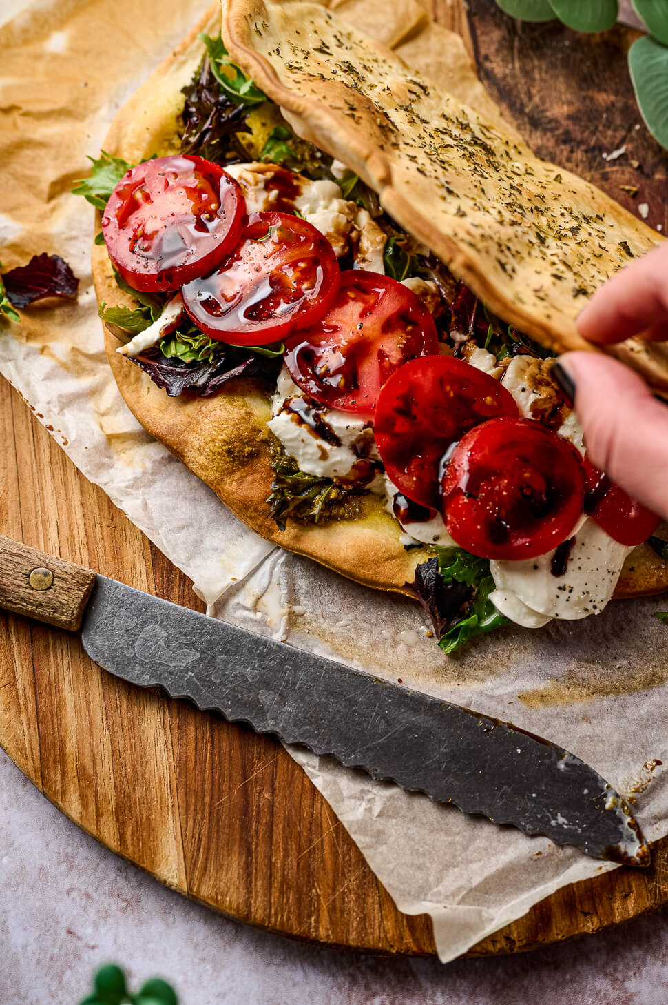 pizza sandwich lunch