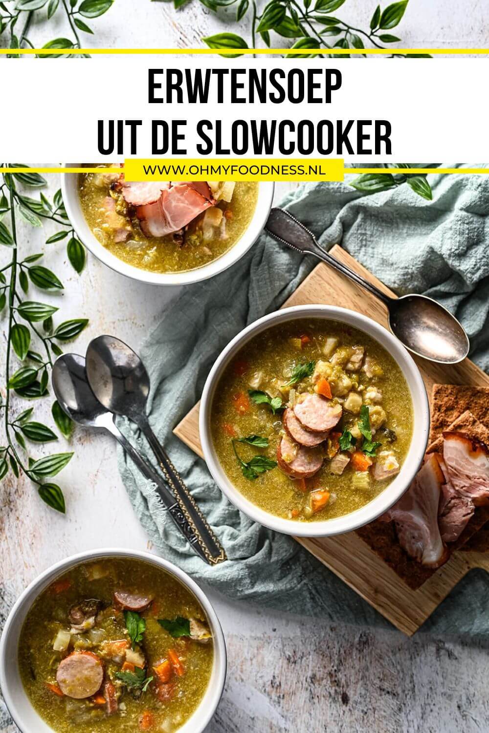 slowcooker erwtensoep recept