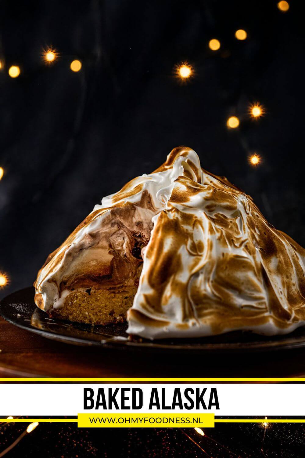 Baked alaska Kerst