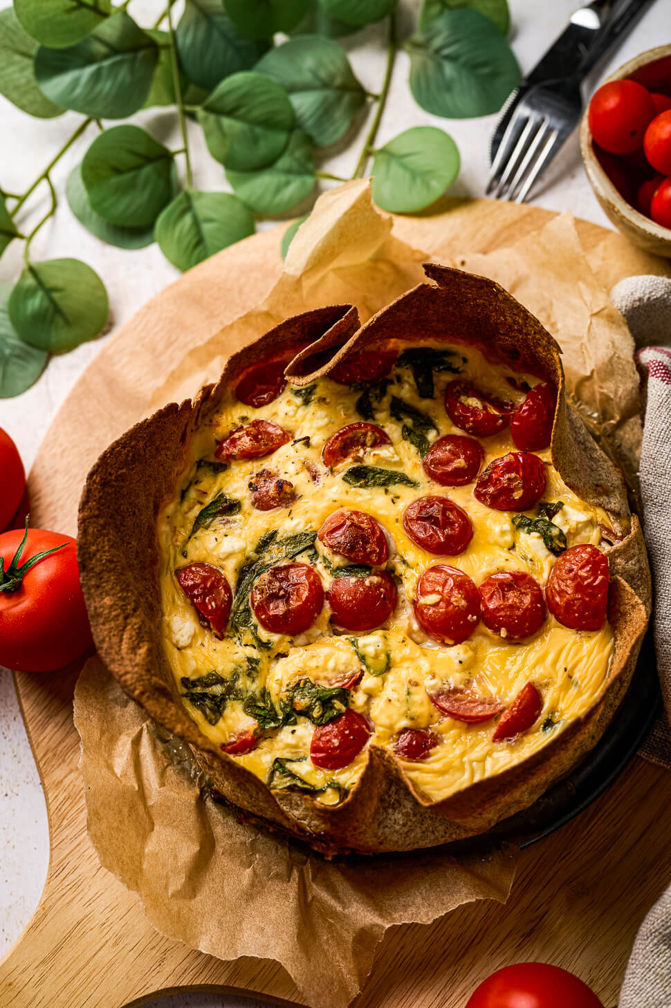 Tortilla quiche