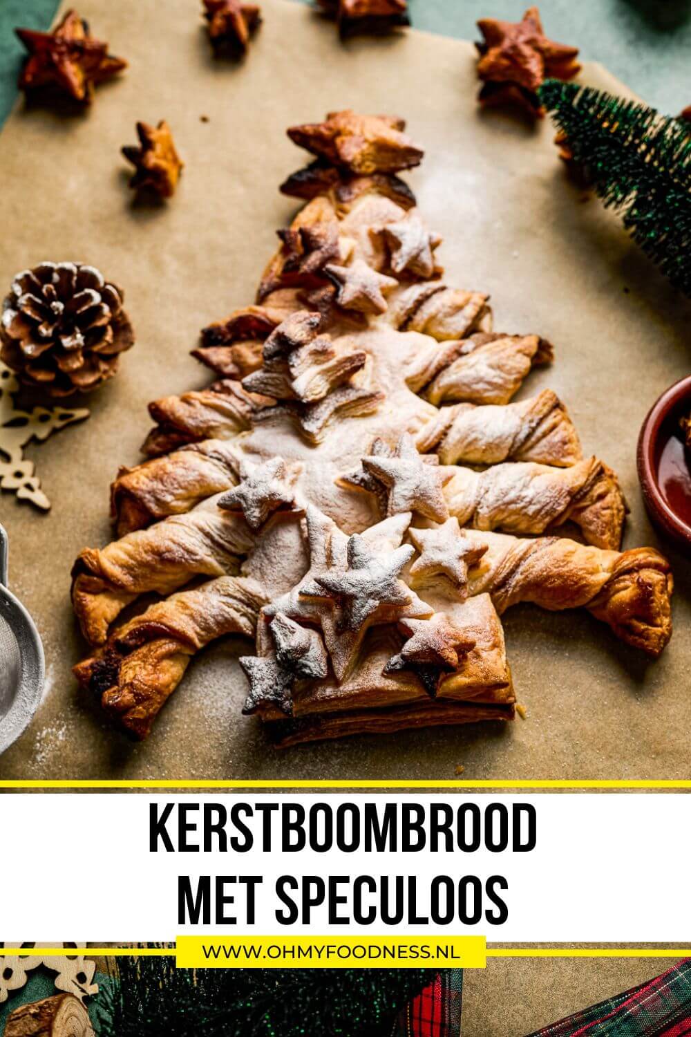 kerstboombrood met speculoos