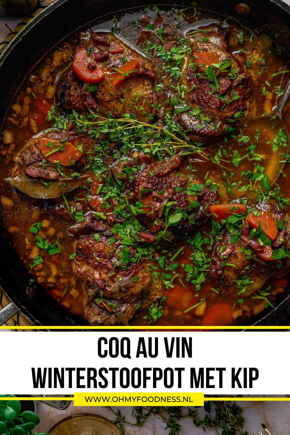 Franse coq au vin