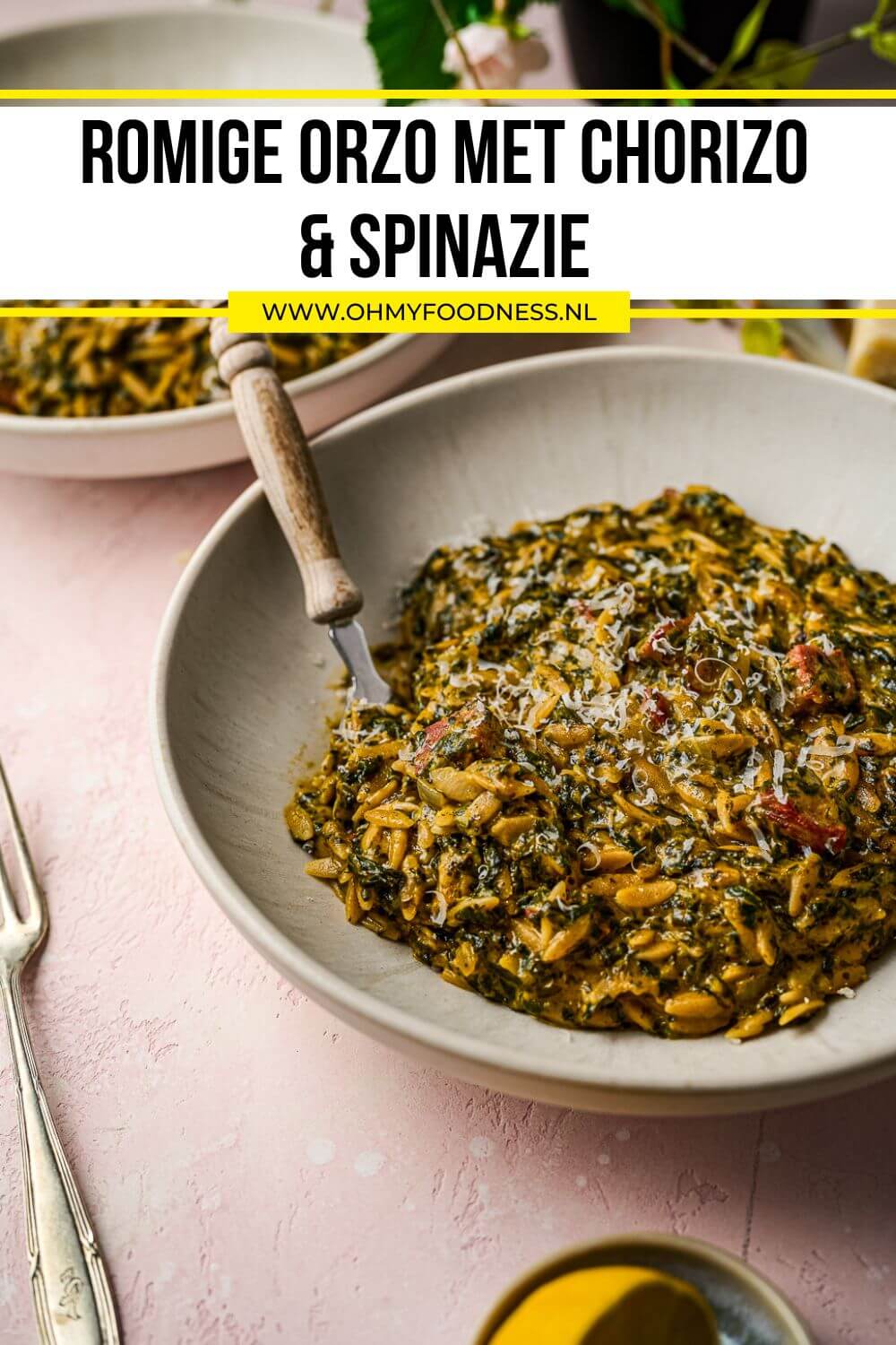 orzo chorizo spinazie