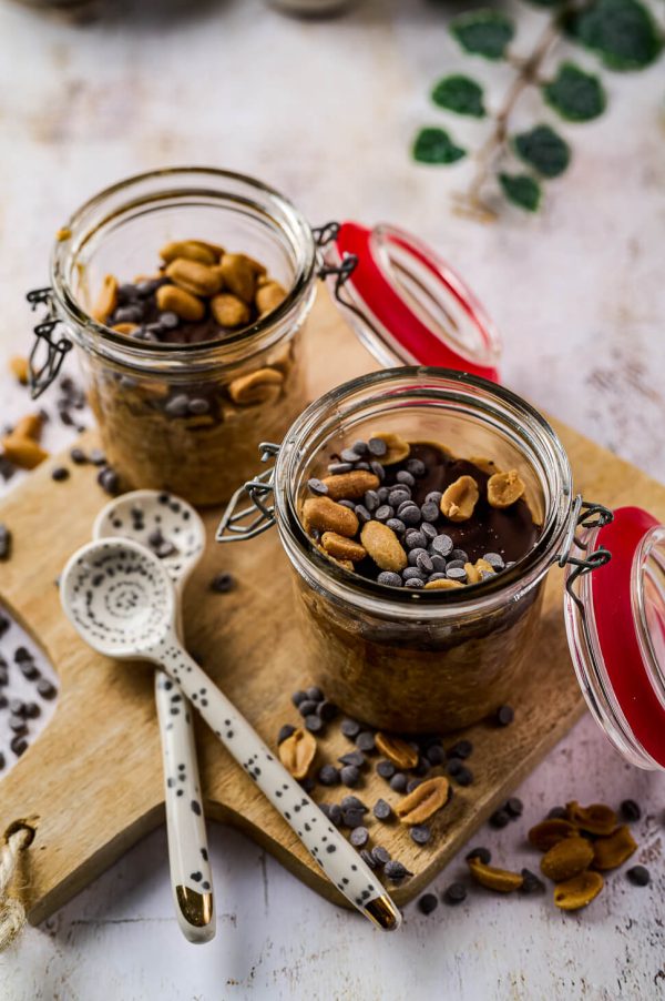 Overnight oats Snickers