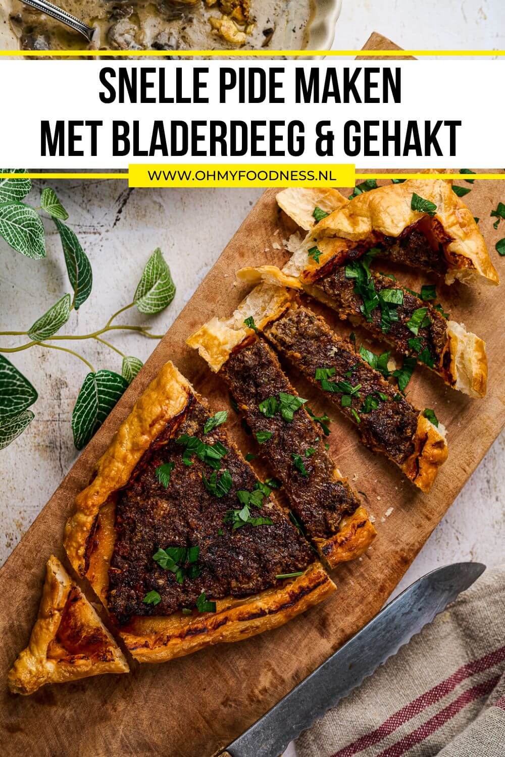 pide maken met gehakt