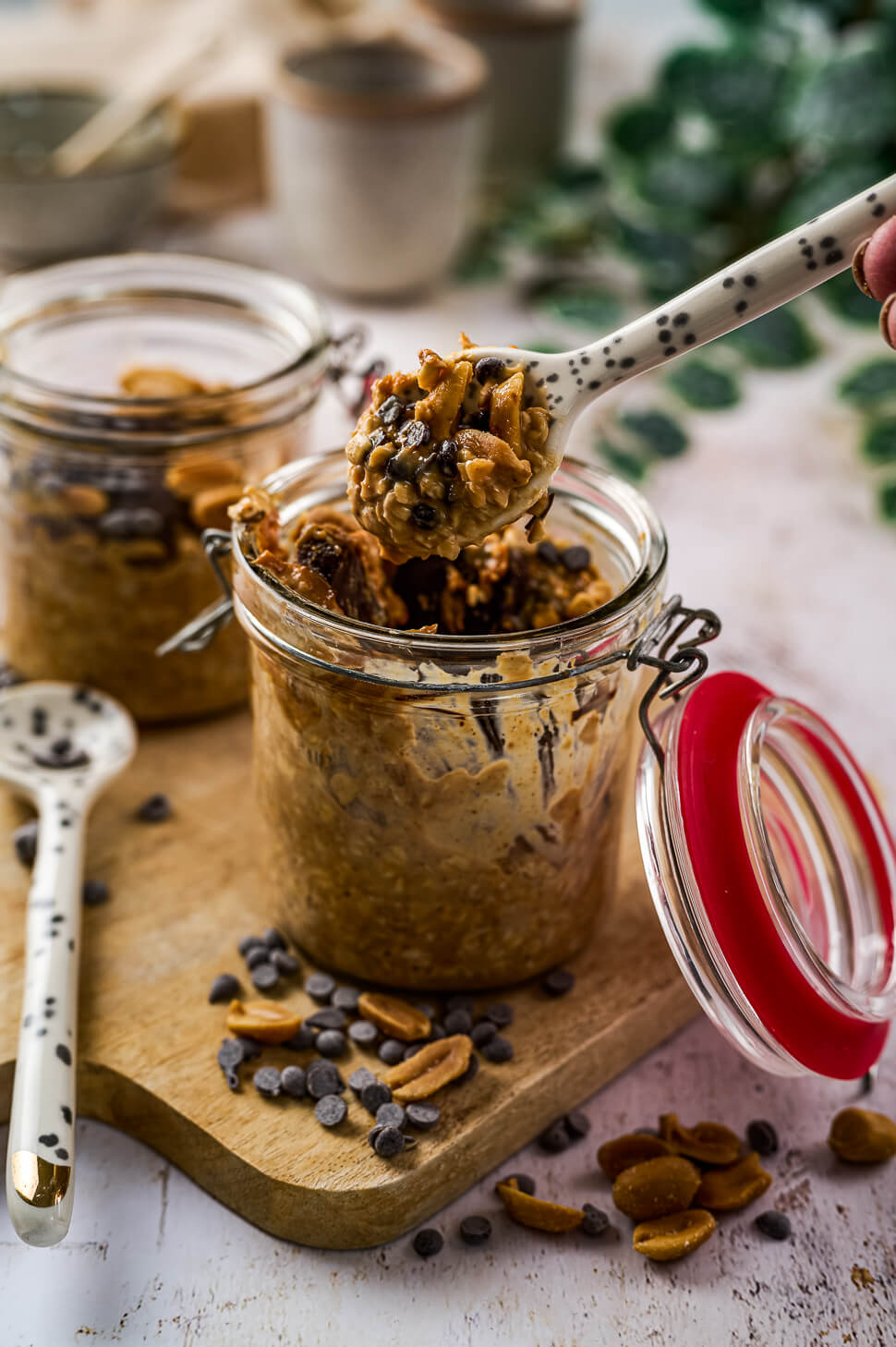 Snickers overnight oats