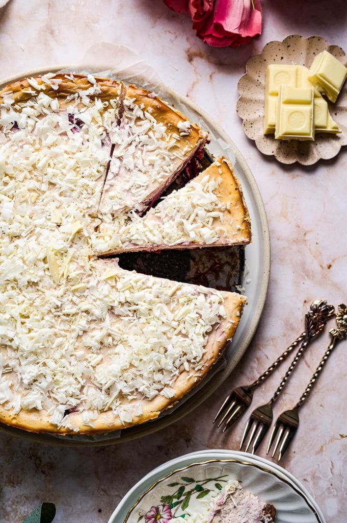 witte chocolade cheesecake
