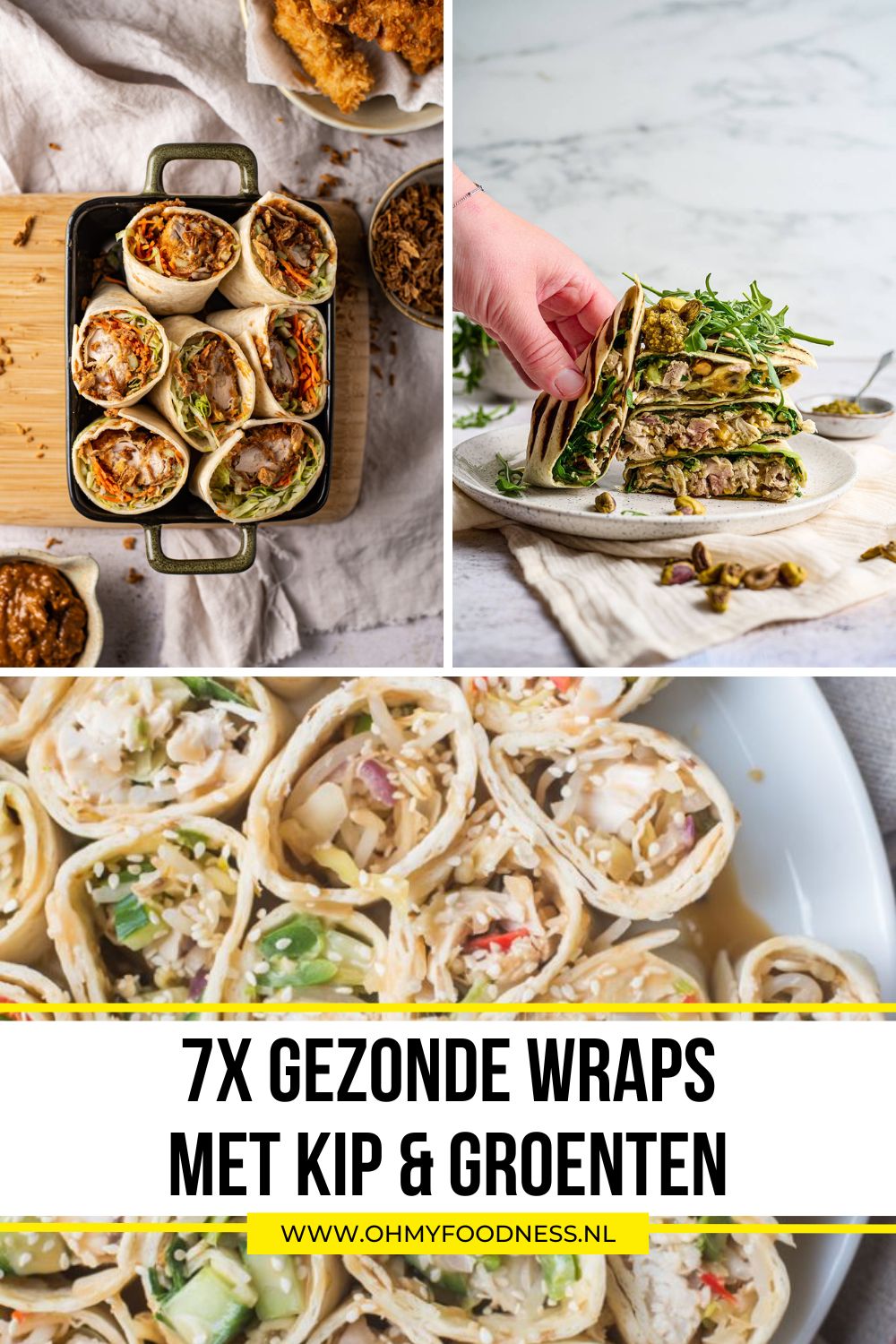 7x gezonde wraps met kip en groenten