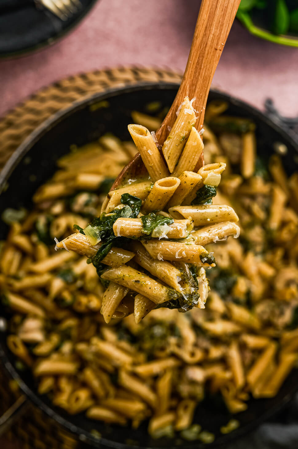 pasta pesto met kip