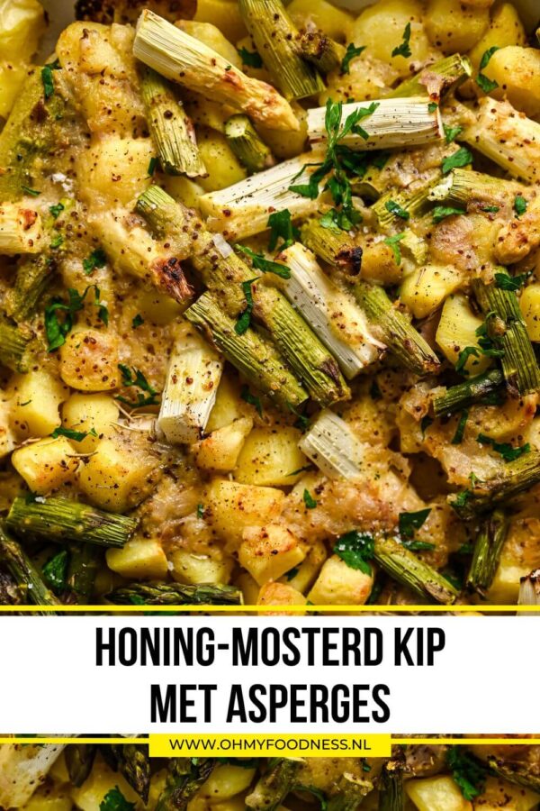 Honing mosterd kip met asperges - OhMyFoodness
