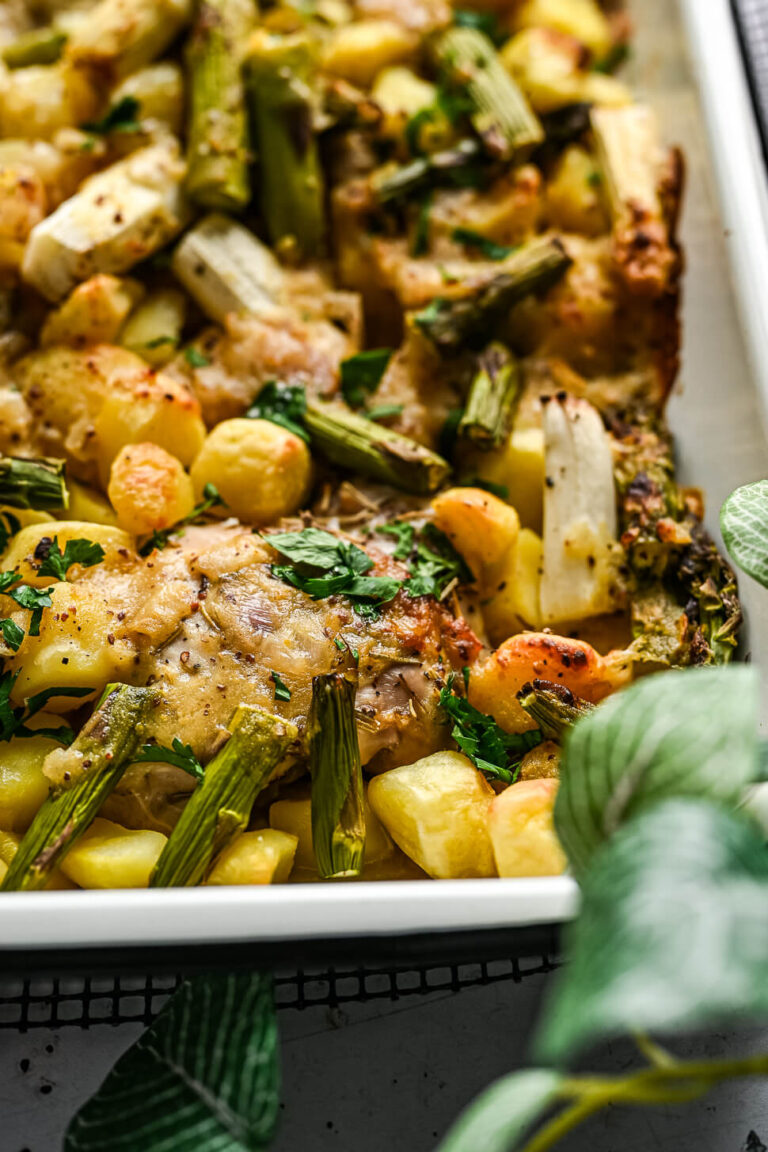 Honing mosterd kip met asperges - OhMyFoodness