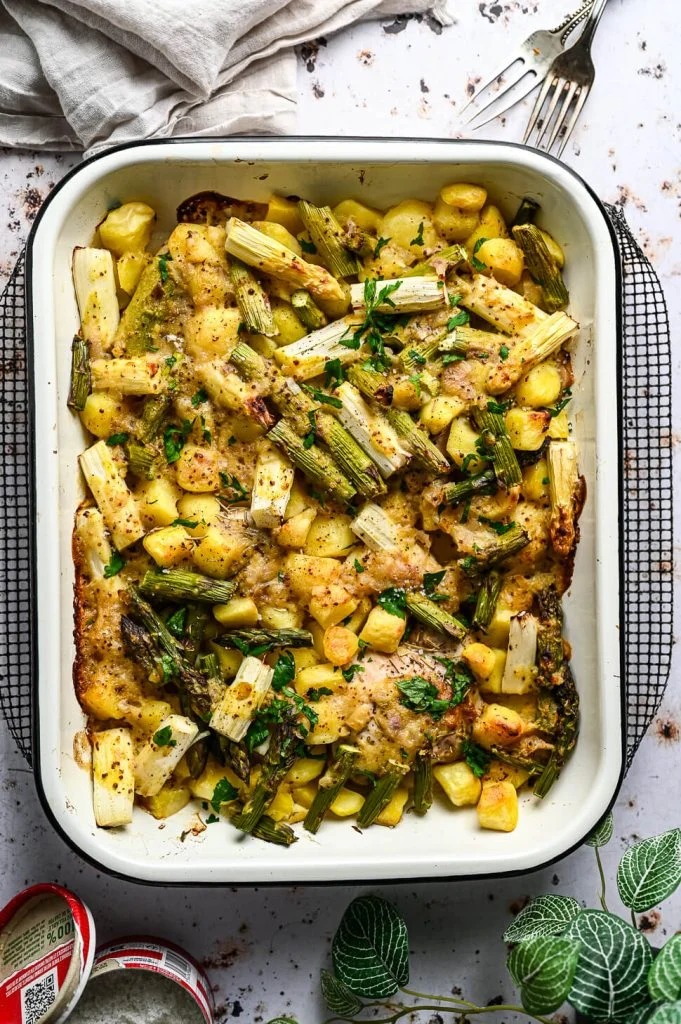 Kip met asperges