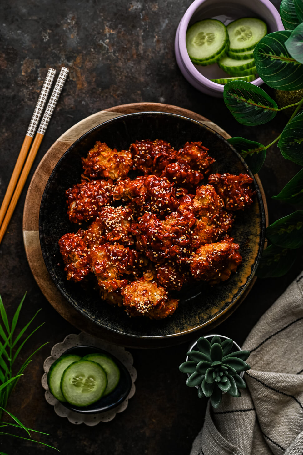 Koreaanse kip uit de Airfryer 2 Koreaans gefrituurde kip