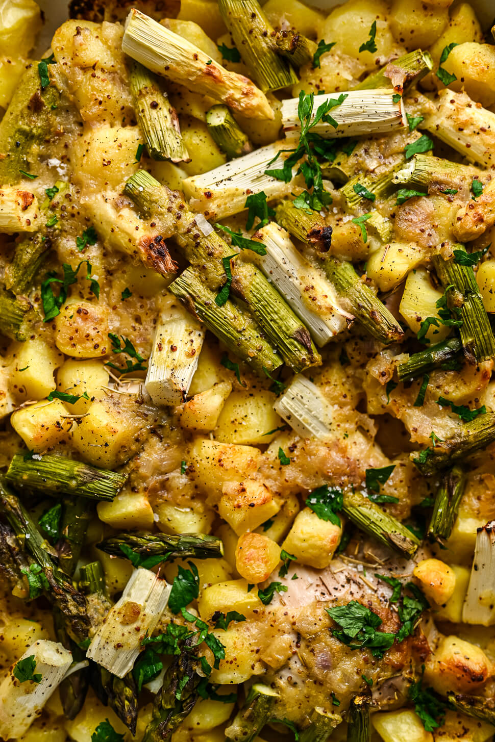 Honing mosterd kip met asperges 4 Ovenschotel honing mosterd kip