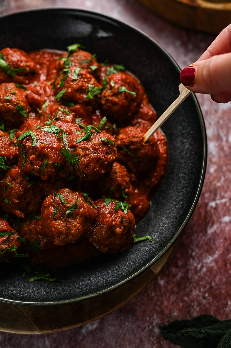 Spaanse Albondigas 3 Spaanse gehaktballetjes in tomatensaus