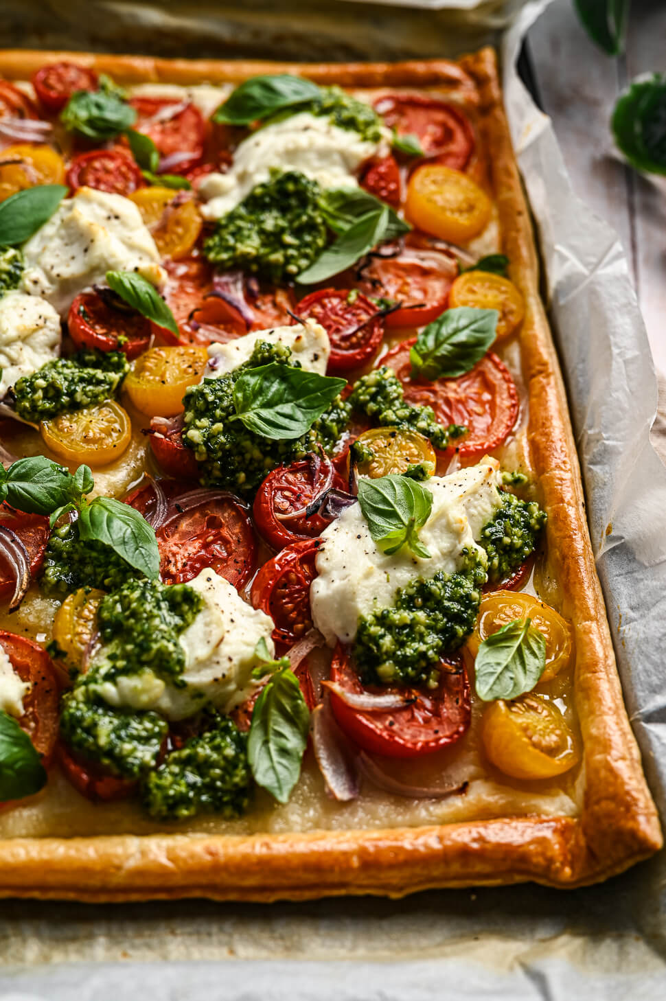 Tomaten plaattaart met ricotta 3 Tomaten plaattaart