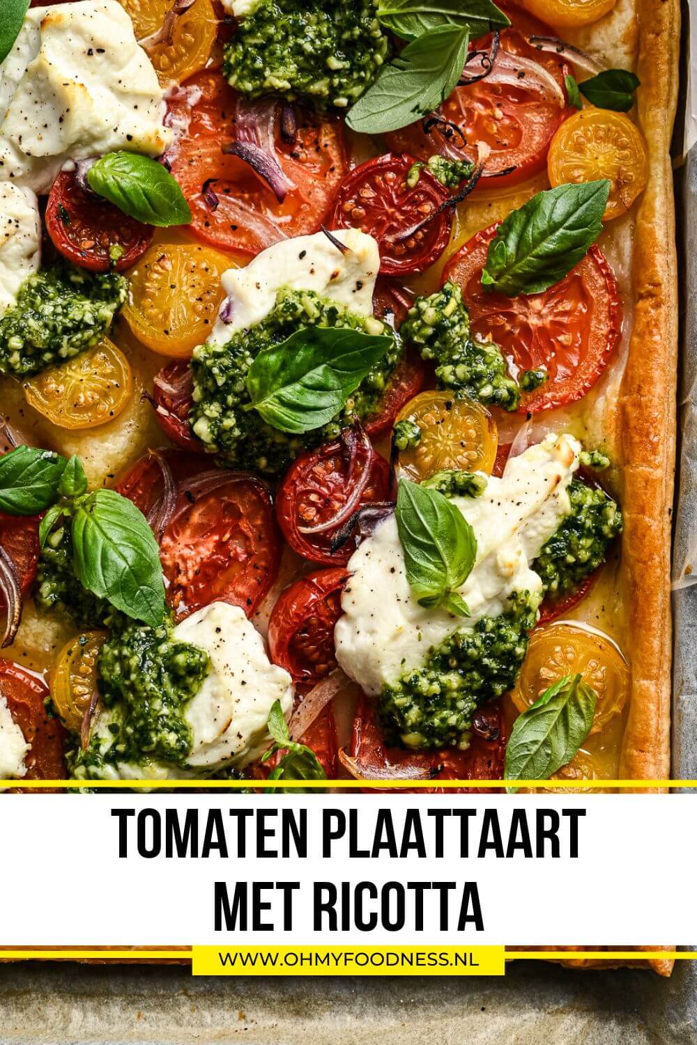 Tomaten plaattaart met ricotta 6 Tomatenplaattaart