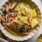 orzo met zalm