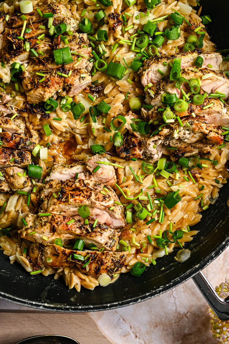Citroen orzo risotto met kip 4 citroen orzo risotto