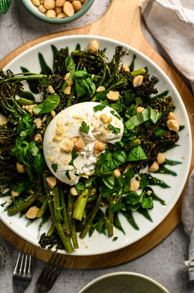 gegrilde bimi burrata