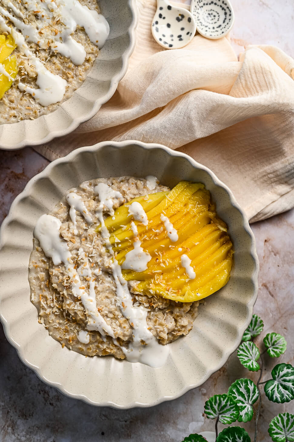 Mango Sticky rice havermout 5 havermout met kokosmelk