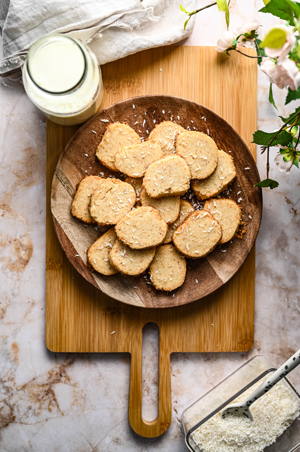 Kokos shortbread koekjes 2 Kokos koekjes