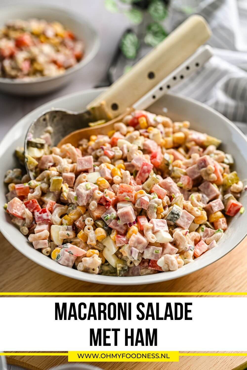 Macaroni salade met ham 6 macaroni salade