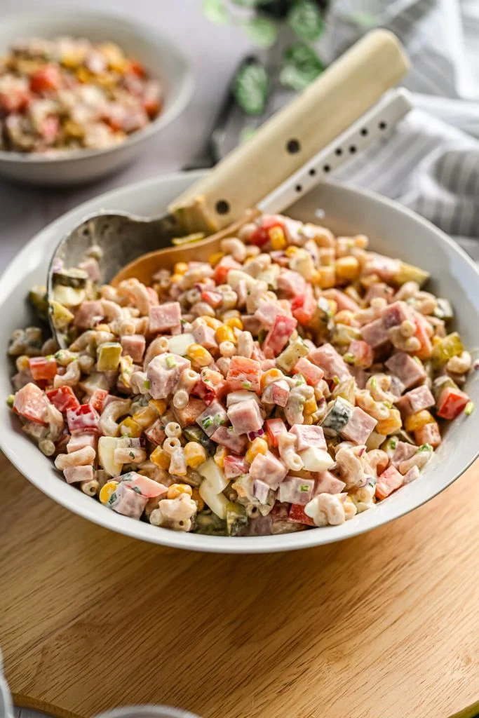 macaronisalade met ham