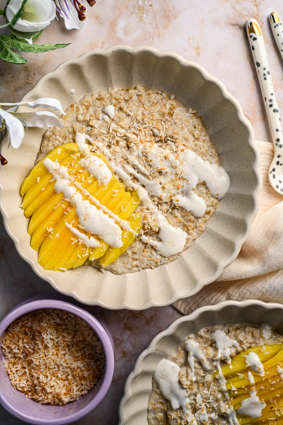 Mango Sticky rice havermout 4 mango havermout