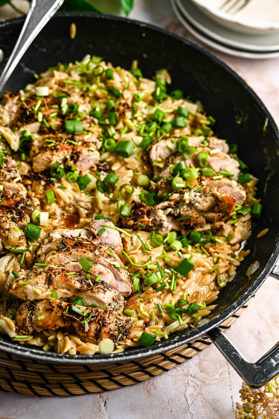 Citroen orzo risotto met kip 5 orzo risotto met kip