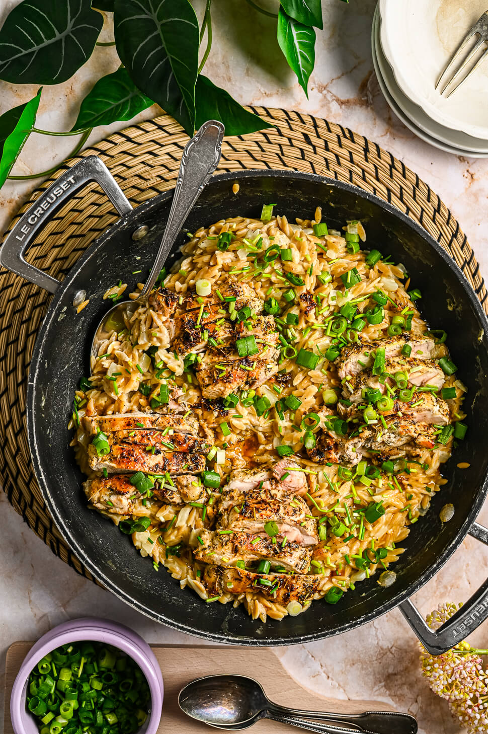 Citroen orzo risotto met kip 2 Orzo risotto recept