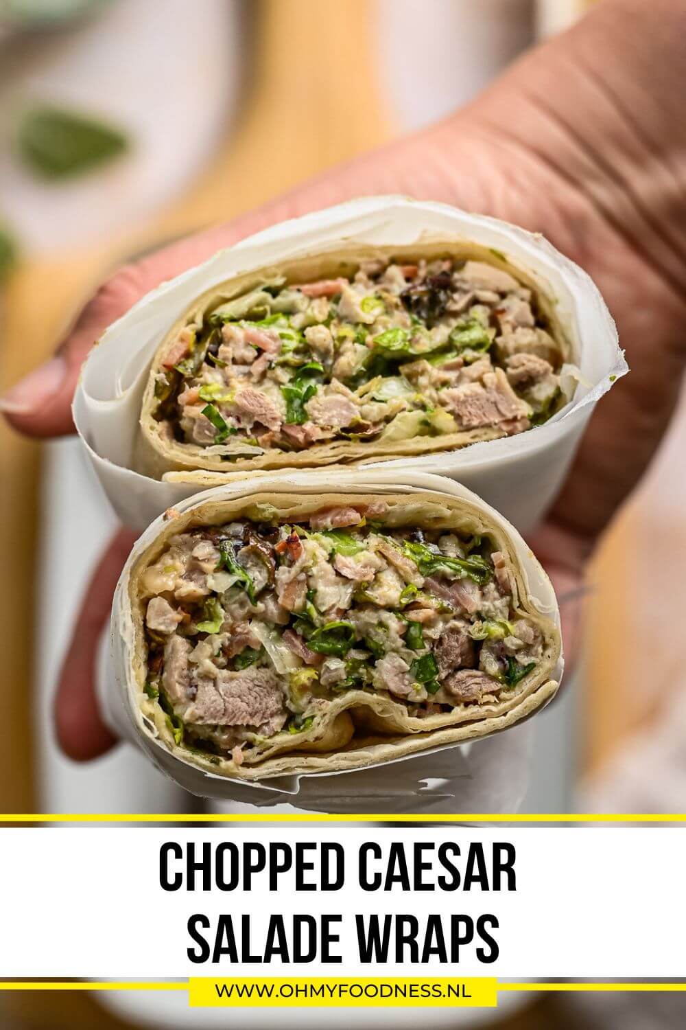 Chopped Caesar Salade wraps 6 wraps chopped caesar salade