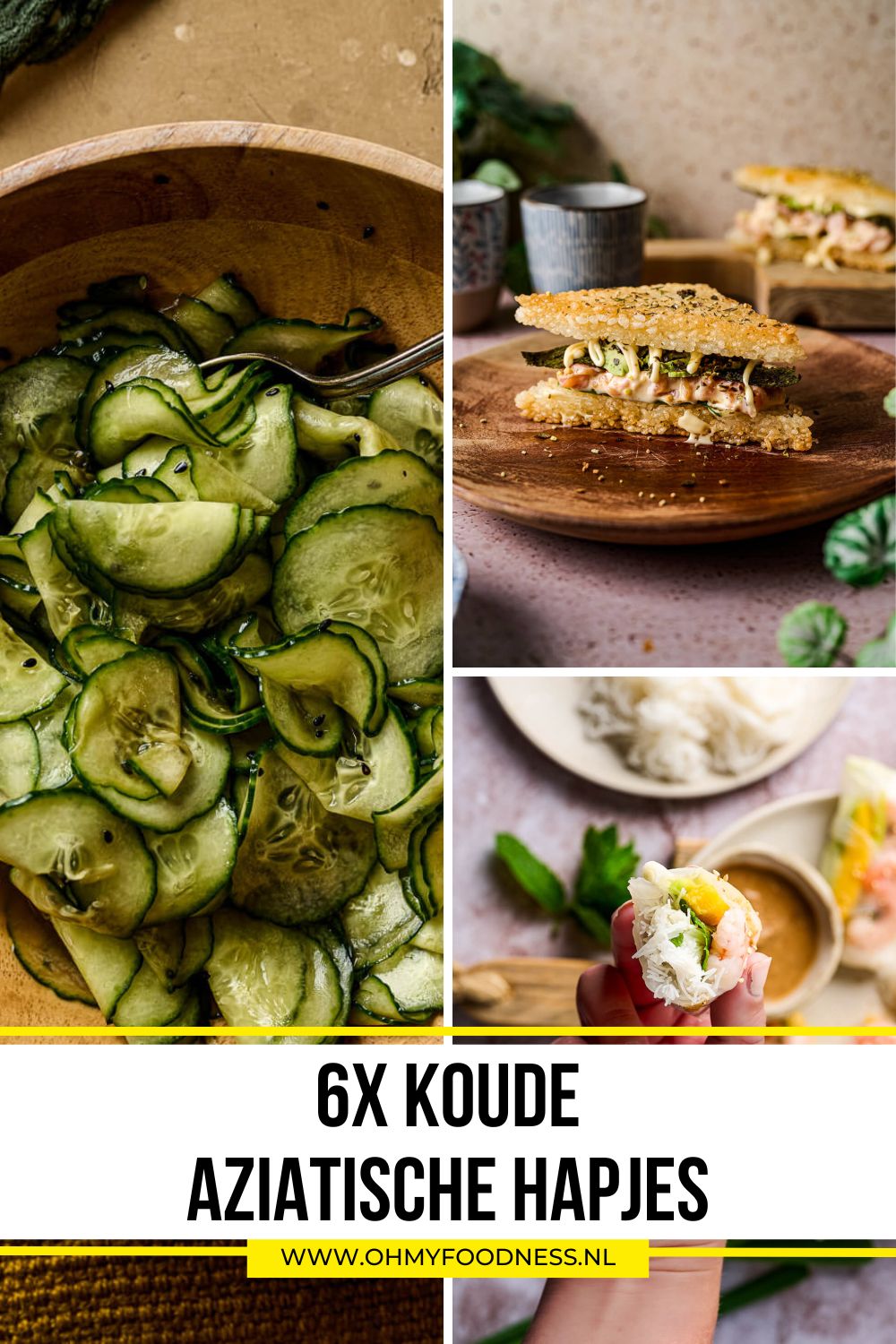 6x Koude Aziatische hapjes 8 Koude Aziatische hapjes