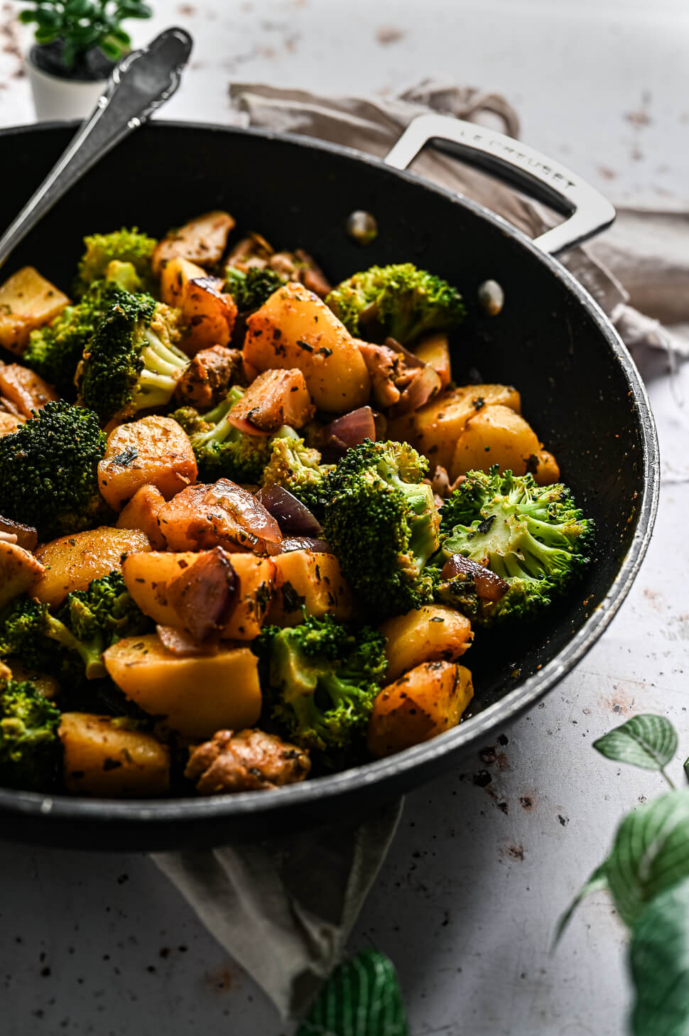 Aardappelschotel met kip en broccoli 4 Aardappelschotel kip broccoli