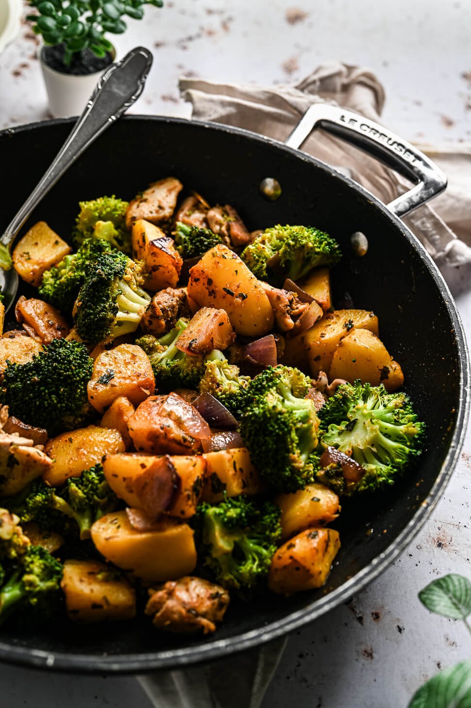 Aardappelschotel met kip en broccoli 5 Aardappelschotel kip