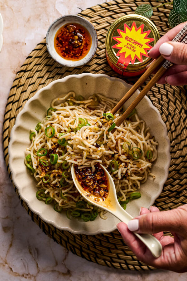 crispy chili oil noedels