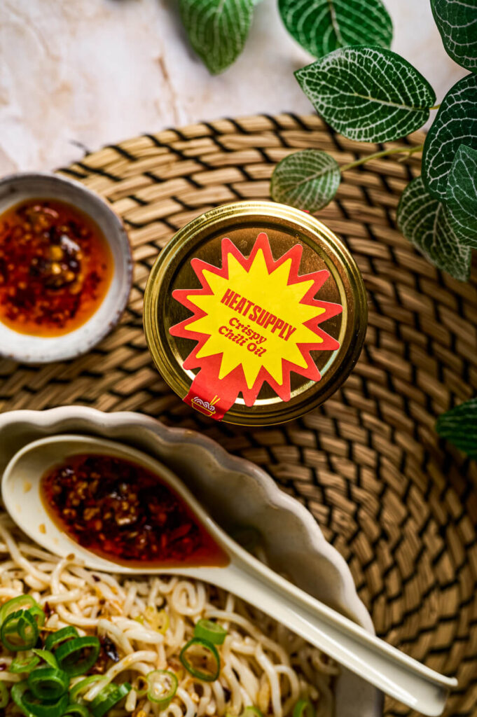 Crispy chili oil noodles met knoflook 10 Crispy chili olie heatsupply