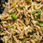 Feta pasta courgette