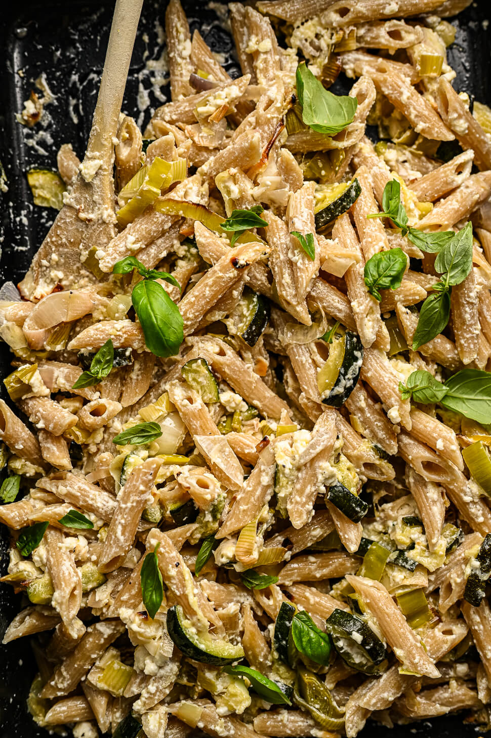 Feta pasta met courgette 4 Feta pasta courgette